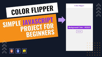 Simple JavaScript Project for Beginners - Color Flipper (HTML, CSS & JS) | Step-by-Step Tutorial
