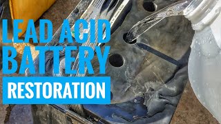 Lead acid battery restoration
