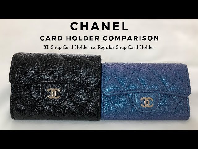 Chanel Snap Card Holder Comparison - XL vs. Regular Snap Card