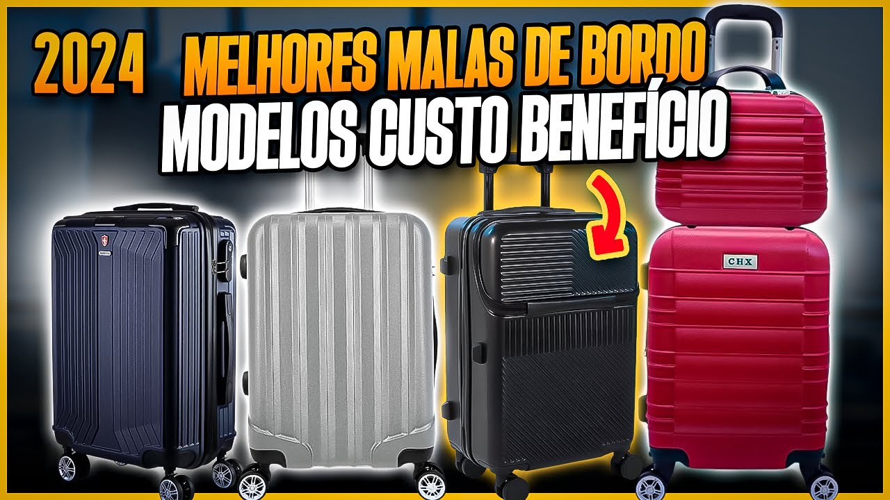 Qual MALA DE BORDO Comprar em 2024? 4 Modelos Custo Benefício - Mala de ...