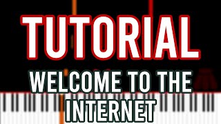 Bo Burnham - Welcome To The Internet Piano Cover Tutorial 4K