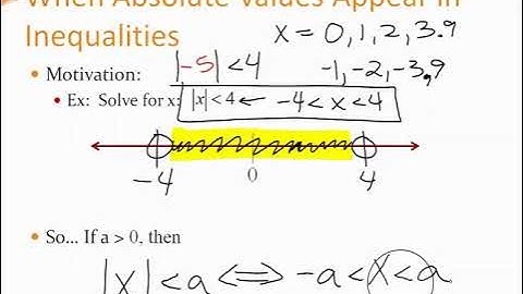 Lecture 22 (Video 2) - Solving Absolute Value Inequalities - Less Than
