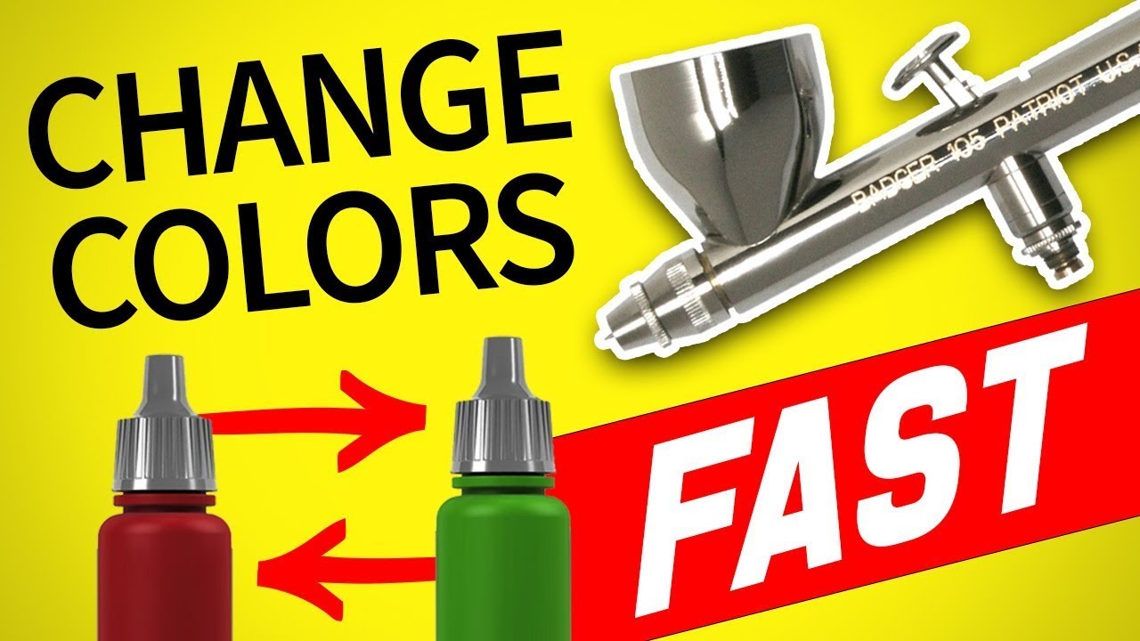 Change Your Airbrush Colors in a SNAP! Two Simple Methods YouTube