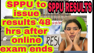 SPPU to issue results  48 hrs after online exam ends!! Sppu exam result online exam sppu result news
