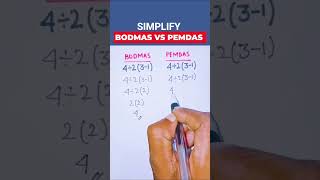 which one is correct #bodmas #pemdas #simplify