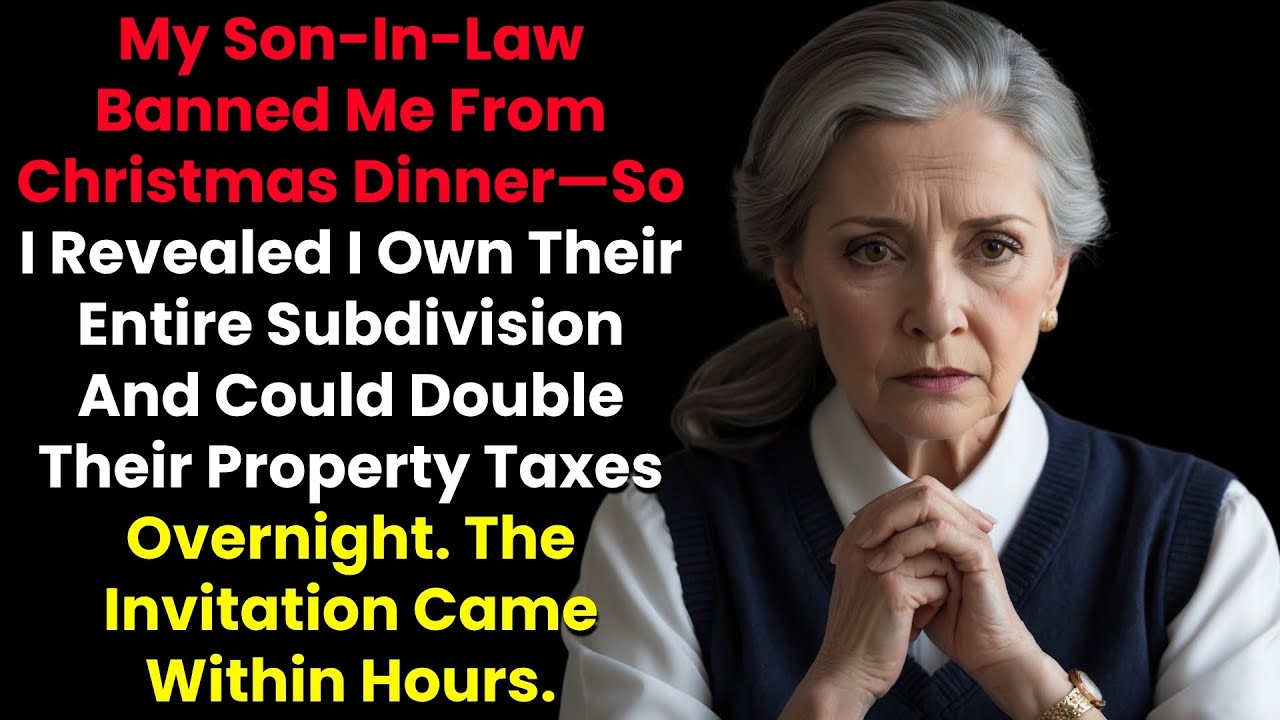 My Son-In-Law Banned Me From Christmas Dinner—So I Revealed I Own Their Entire Subdivision