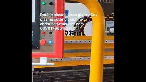 double plasma torch gantry cnc cutting machine