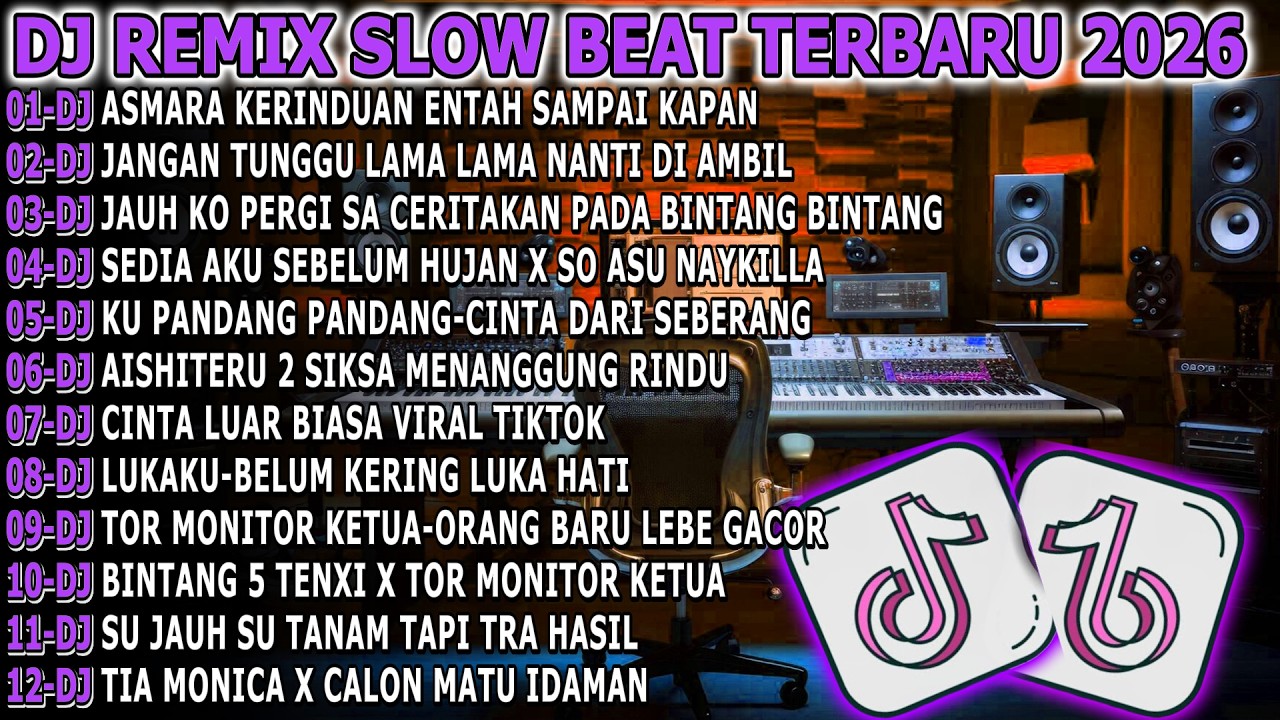 Dj Asmara Kerinduan - Remix Slow Beat Terbaru Viral Tiktok 2026 Full Album!Raung