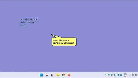 Create text widgets with invisible background on Windows desktop and pin them to top of other apps