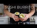 SPICY SUSHI BURRITO RECIPE | EASY WASABI AVOCADO TOFU MAKI ROLL (スパイシーな寿司ブリトーレシピ)