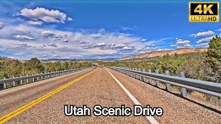 Scenic Desert Driving Across Utah - To Coral Sands Park 4K