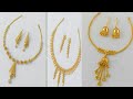 LATEST SIMPLE 22K PURE  GOLD NECKLACE SET COLLECTION  FOR GIRLS/WOMEN/2019 LATEST DESIGNS/ JEWELLERY