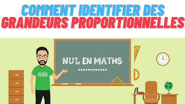 Comment identifier facilement des grandeurs proportionnelles?