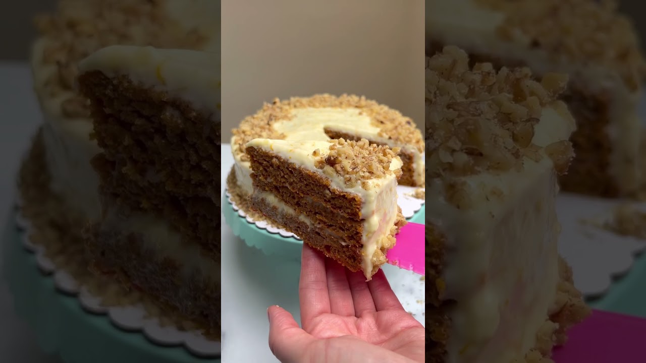 Pumpkin Spice Layer Cake with Orange Cream Cheese Frosting🎃 🍰