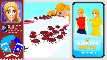 Antistress game video | Makeover Race by UNCOSOFT | NOOB vs PRO vs HACKER vs GOD