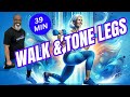 Walk Tone & Shape Up Your Legs Workout at Home with Dumbbell Weights | 39 Min | All Fitness Levels