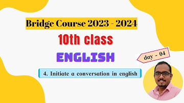 Bridge Course (2023 - 24) for 10th - Sub English - Day 04 - Activity No 4 -  Explained - Answers
