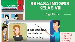 Jawaban Dan Pembahasan Halaman 114 116 Bahasa Inggris Kelas 8 Chapter Viii Present Continuous Tense Youtube