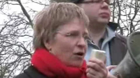 Anne Snelgrove @ Gaza protest in Swindon 17 Jan 2009