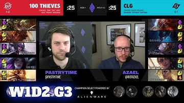 100 Thieves vs CLG | Week 1 Day 2 S11 LCS Spring 2021 | 100 vs CLG W1D2