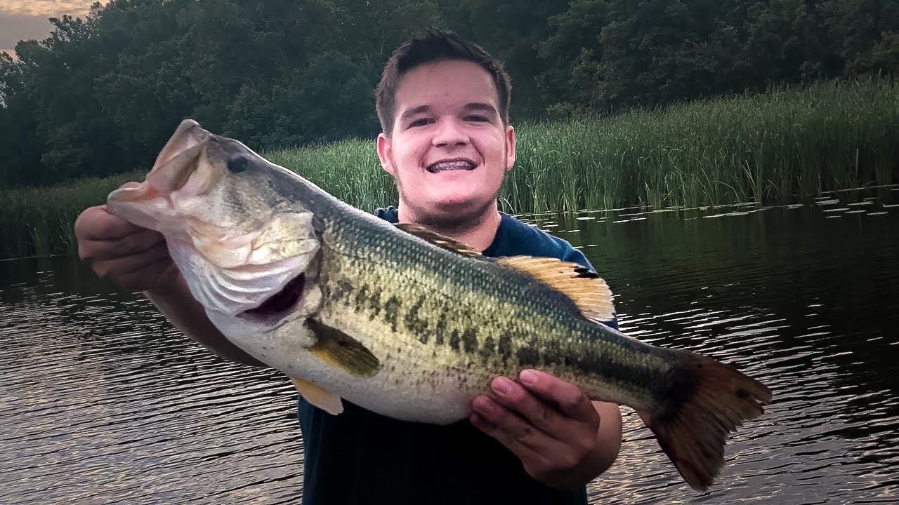 Catching An 8 Pound GIANT Bass 2019 YouTube