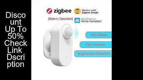 Smart Zigbee Human Presence Sensor 24G MmWave Radar +PIR,Luminance detection Use Battery Support Zig