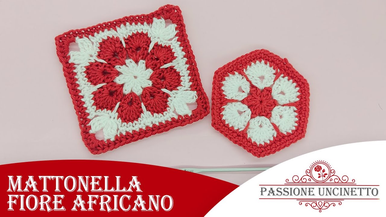 TUTORIAL: Mattonella Granny Fiore Africano 💮