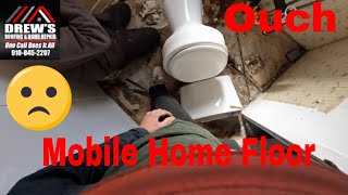 How To Repair Rotten Mobile Home Bathroom Floors.