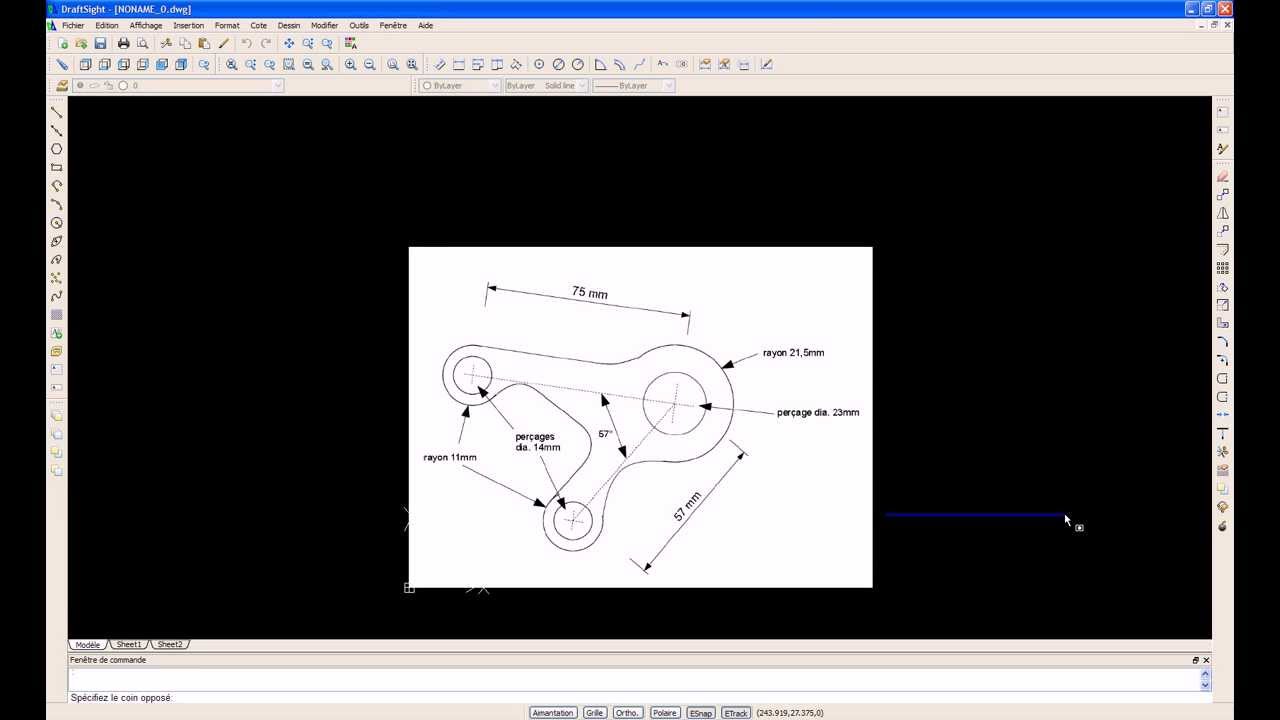 tuto draftsight video-1 - YouTube