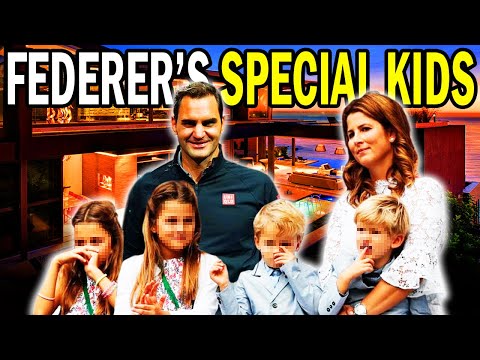 Roger Federer's Family!  Wife Mirka Federer & Kids Myla, Charlene, Lenny & Leo Federer