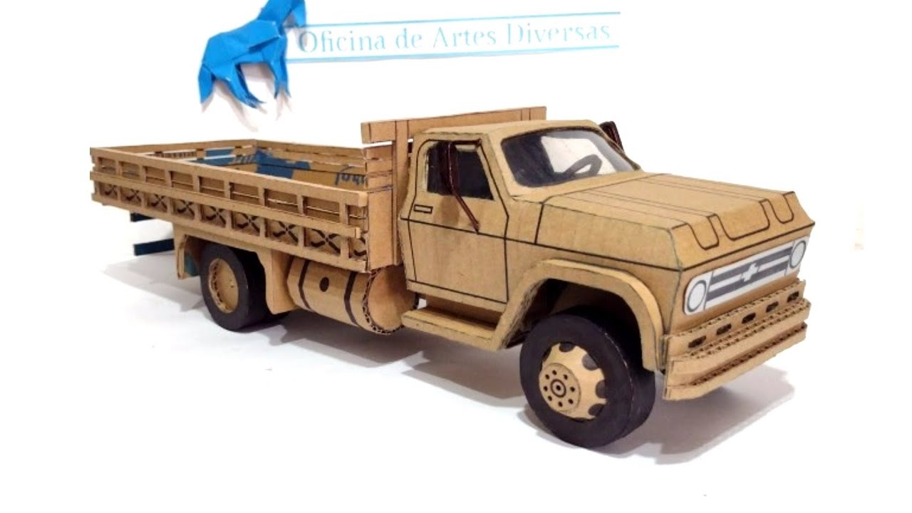 Como fazer um caminhão Chevrolet de papelão
