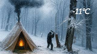 Solo Snow Camping Overnight – How I Survived Alone in the Freezing Cold