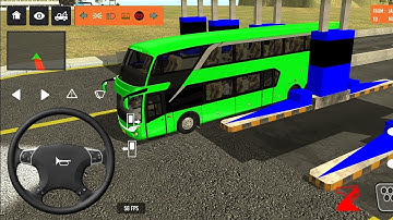 2025 new coach bus simulator 💥 || indonesia bus simulator part-162 #bus #game #simulator #comman