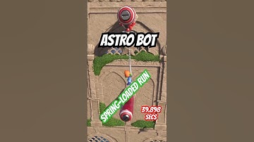 Sub 40 action! | ASTRO BOT | Speedrun Challenge: Spring-Loaded Run (39.898) #teamasobi #ps5 #shorts