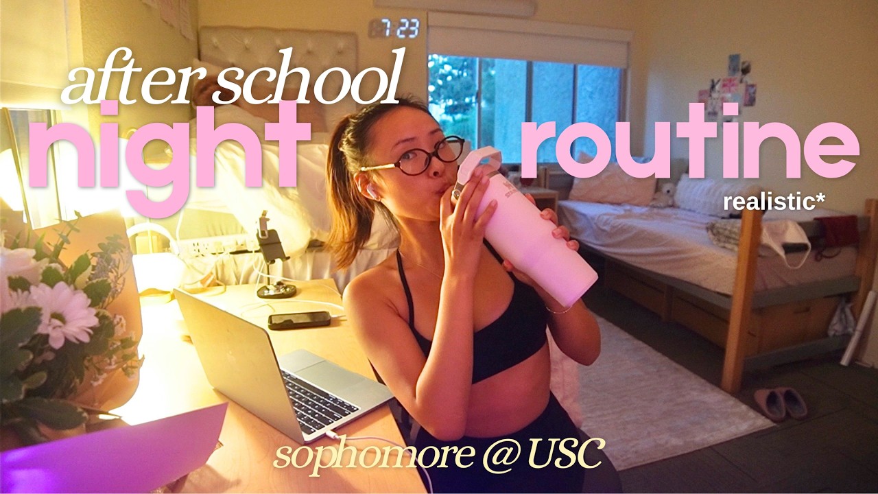 my after school night routine *sophomore year in college*