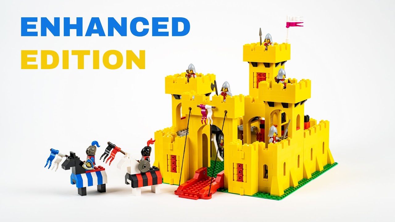 mængde af salg person effektivt ENHANCED EDITION of the Classic 'Yellow Castle' - Lego Set #375 - YouTube