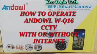 How To Operate Andowl W-Q16 CCTV DOME