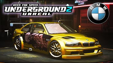 Need for Speed Underground 2 (2004) - BMW M3 GTR - UNREAL MOD 4k