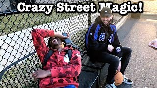 CRAZY STREET MAGIC FUNNY REACTIONS!