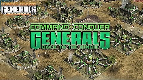 "Back To The Jungle GLA" random 2 vs 2 Hard AI | Command & Conquer Generals Zero Hour Mod