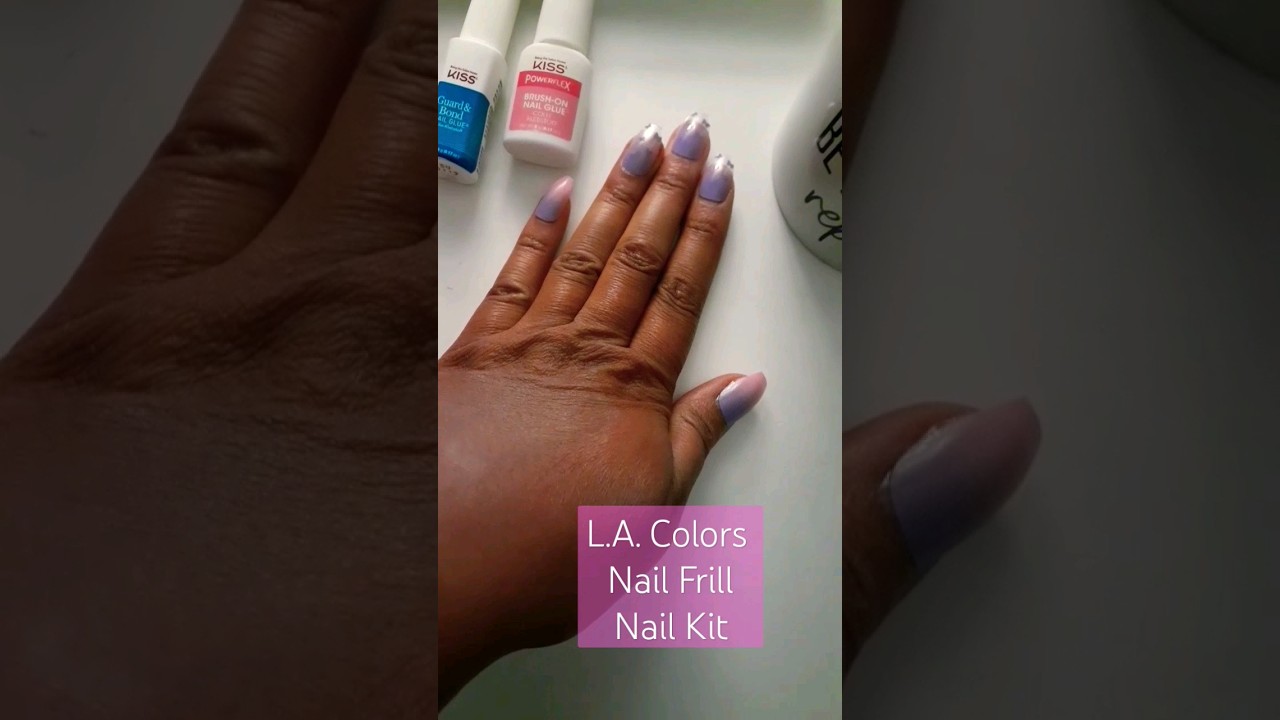 L.A. Colors Nail Frill Artificial Nail Kit - wide 4