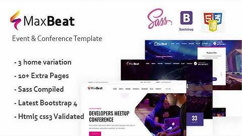Maxbeat - Event & Conference HTML5 Template | Themeforest Website Templates and Themes