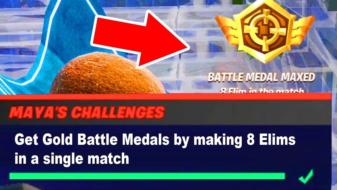 How to Get Gold Battle Medals by making 8 Elims in a single match