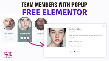 How to add Team Members with Popup in free Elementor