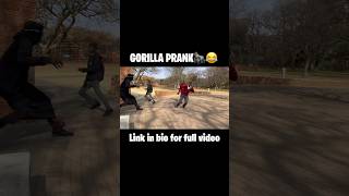 GORILLA PRANK 🦍😂(funny) #comedy #prank #funny #laugh #gorillaprank