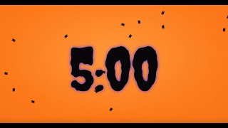 🎃 5 Minute Halloween Countdown Timer | Scary Pumpkin Clock | Halloween Music | Spooky Background