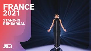 Stand-In Rehearsal - Eurovision 2021 - France - Barbara Pravi - Voilà