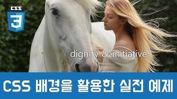 [CSS 기초이론] - CSS 텍스트 서식과 배경 이미지를 활용한 실전예제
