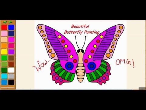Download Kea coloring book tutorial #3 ( Beautiful Butterfly ) - YouTube