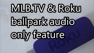 Simple demo on how to remove commentary mlb.tv games. the roku give
you option select which team's video feed and then from there can
an...